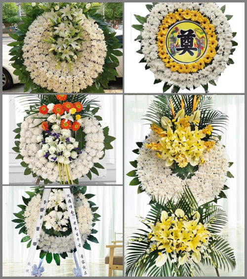 四川成都新都区新民镇九堰村花圈速递